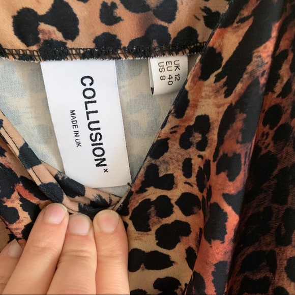 ☀️ Collusion Animal print slip dress - Picture 3 of 4